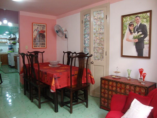 'Living and dining room' Casas particulares are an alternative to hotels in Cuba.